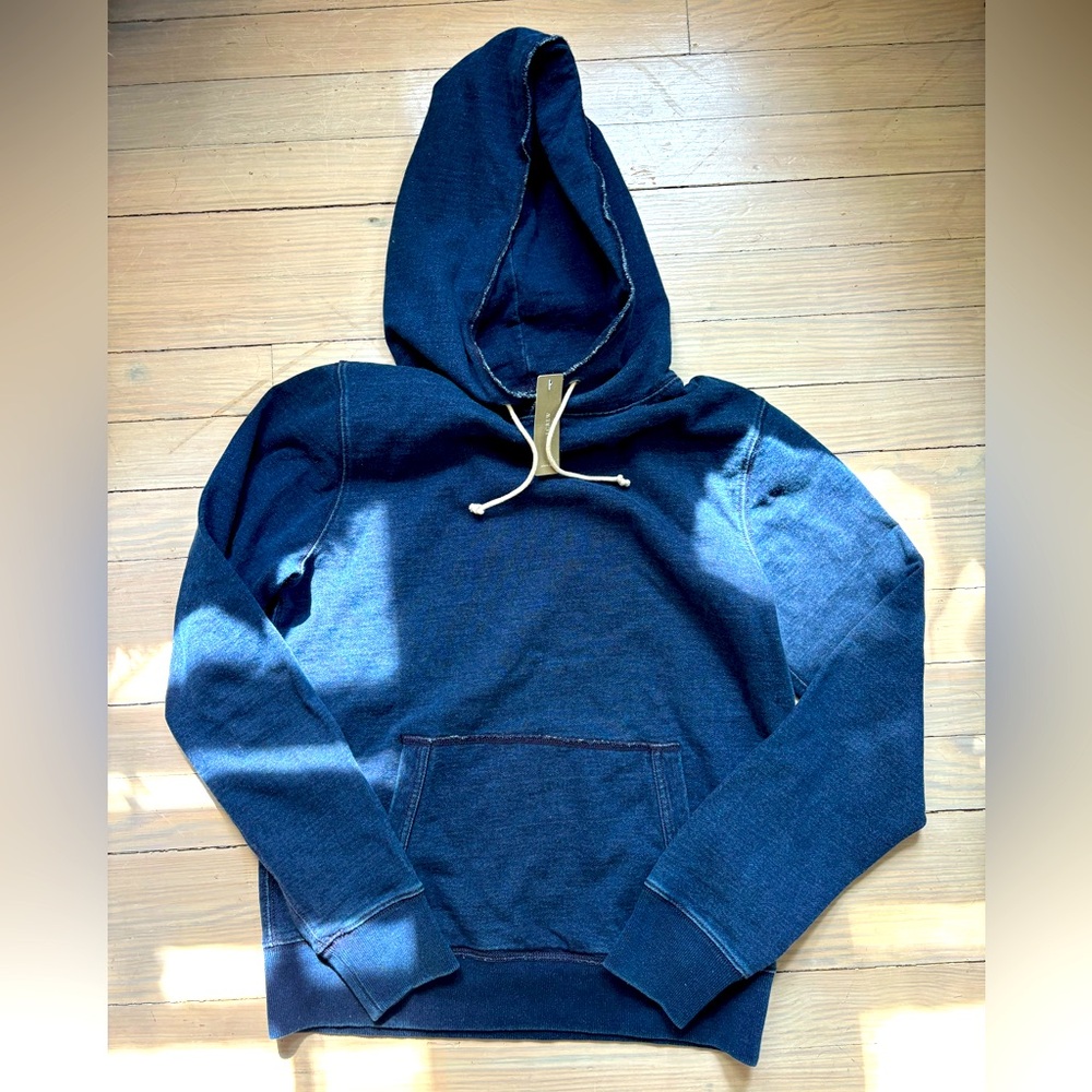 JCREW blue denim Hoodie
